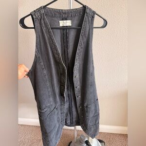We The Free Out of Office Denim Vest Dress. Size M.